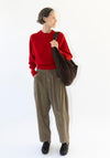 Corduroy Baggy Pants in Sage