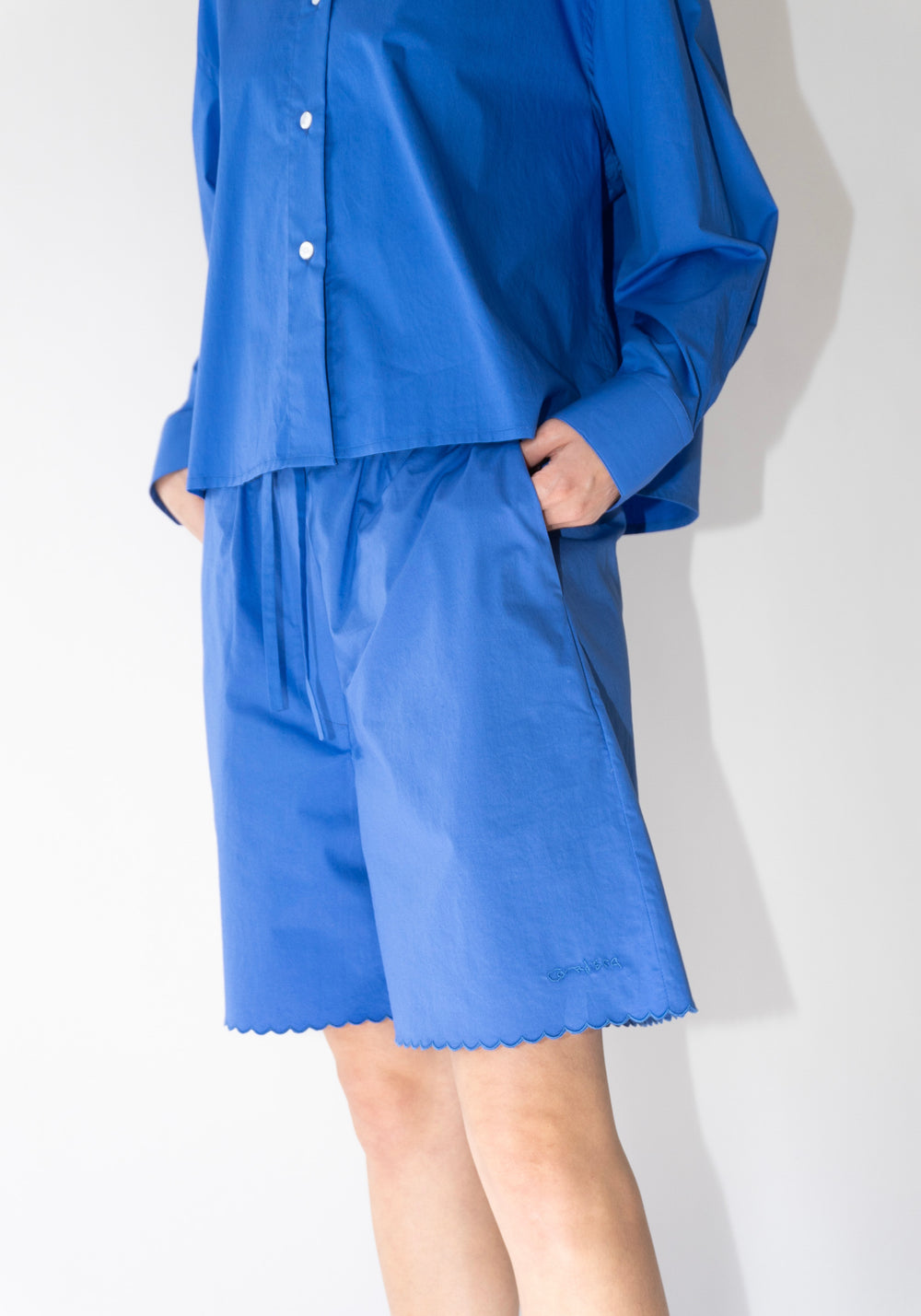 Cordera Wavy Bermuda Shorts in Hortensia