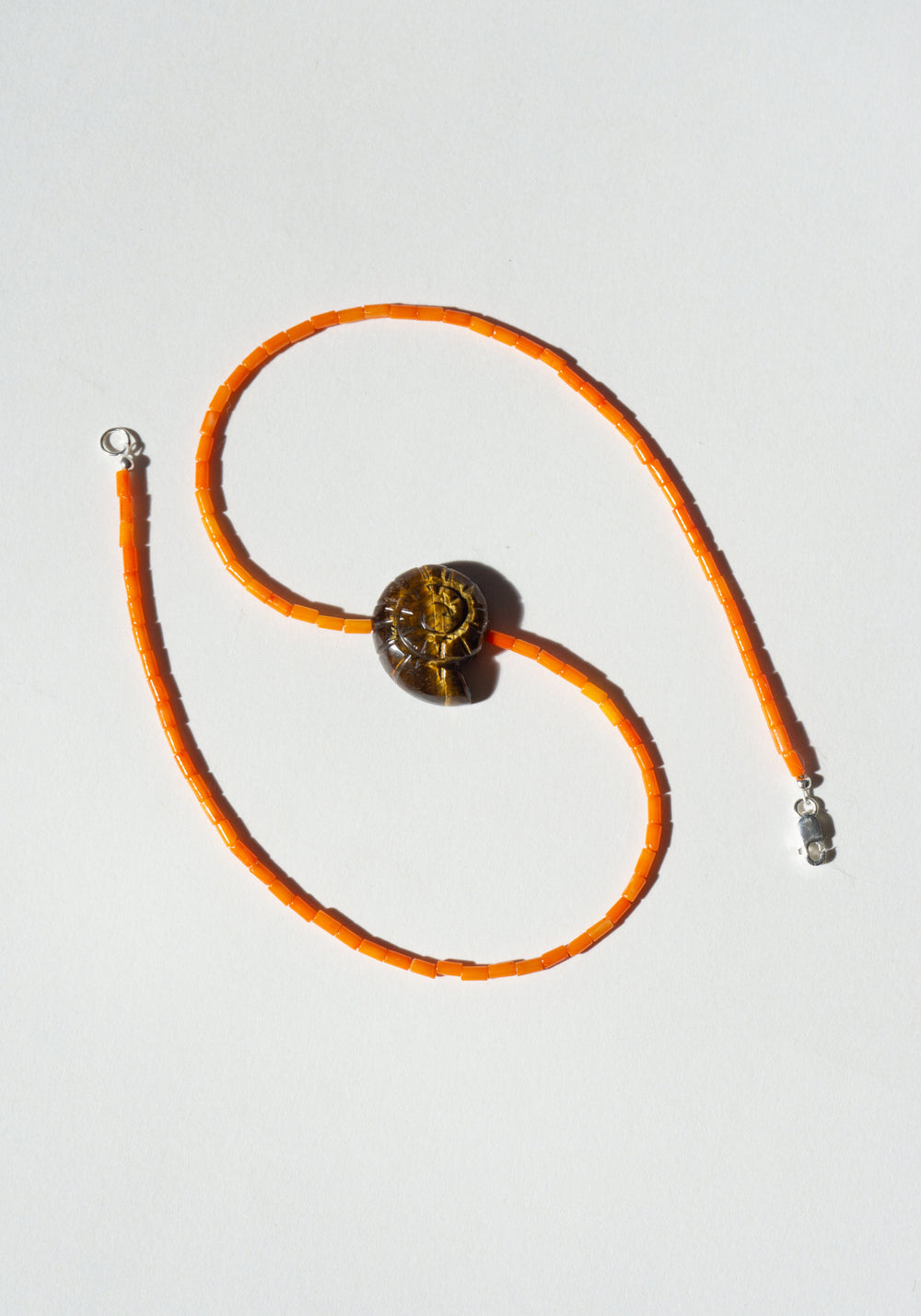 Nautilus Tigers Eye Necklace