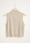 Cordera Flecked Cotton Vest in Natural
