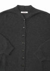 Merino Wool Cardigan in Anthracite
