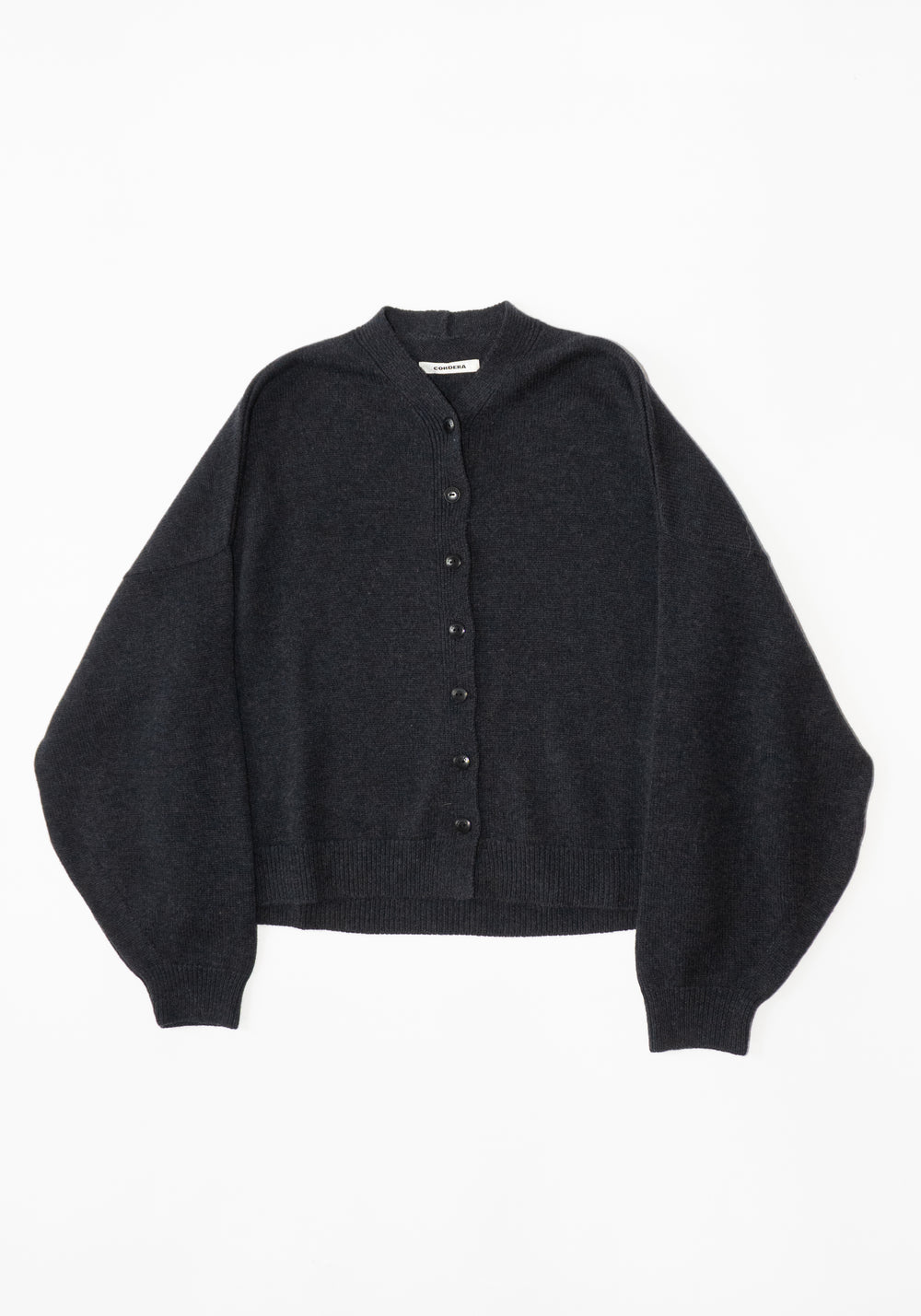 Merino Wool Cardigan in Anthracite