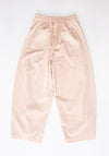 Cordera Satin Curved Pants in Peach
