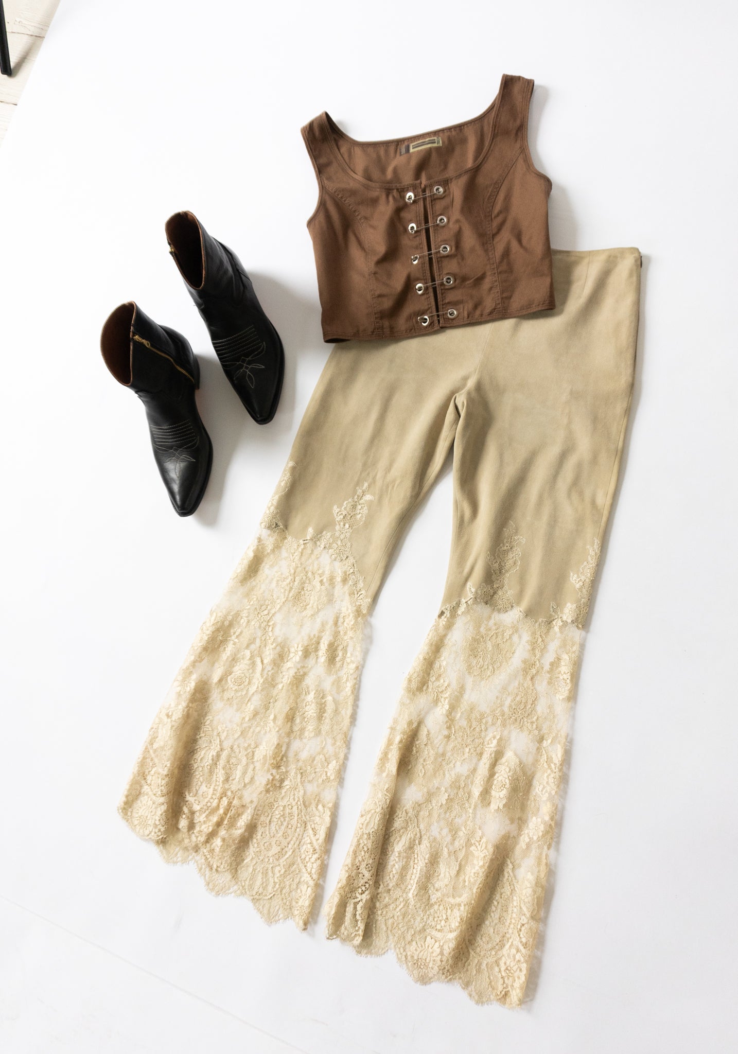 Vintage Valentino Suede Pants