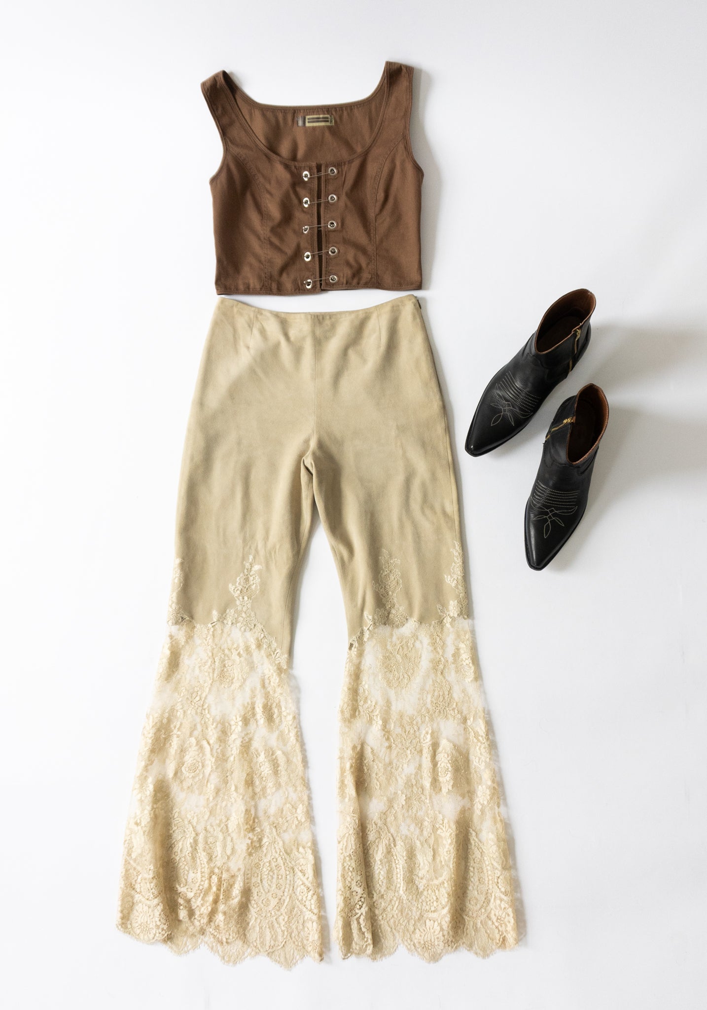 Vintage Valentino Suede Pants