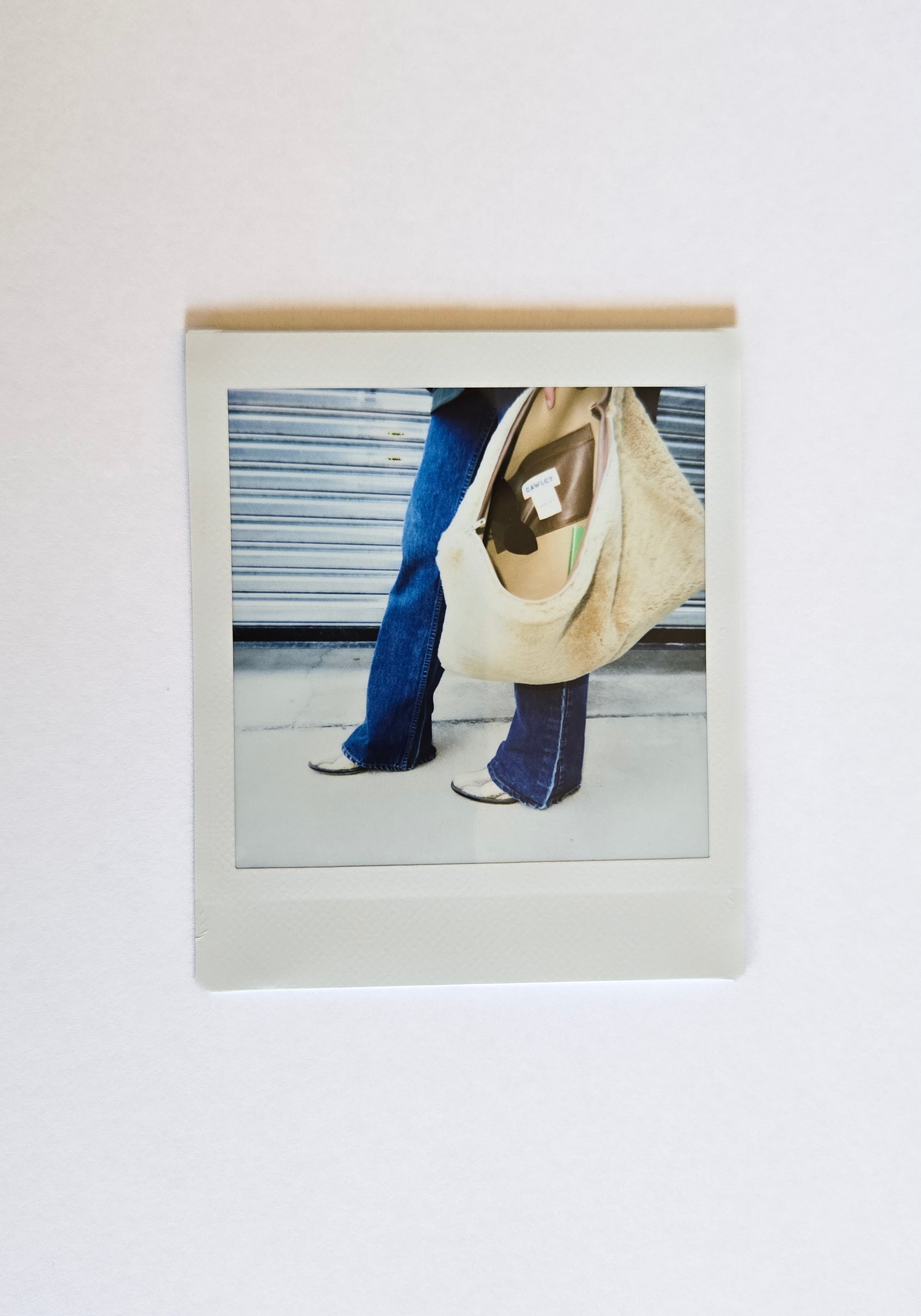 Cawley Leather Clutch in Tan