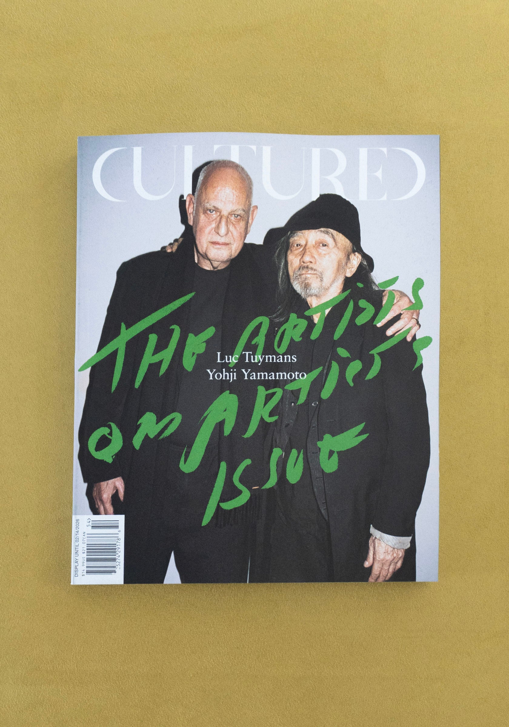 Cultured Mag, The Artists on Artists Issue, Winter 2025