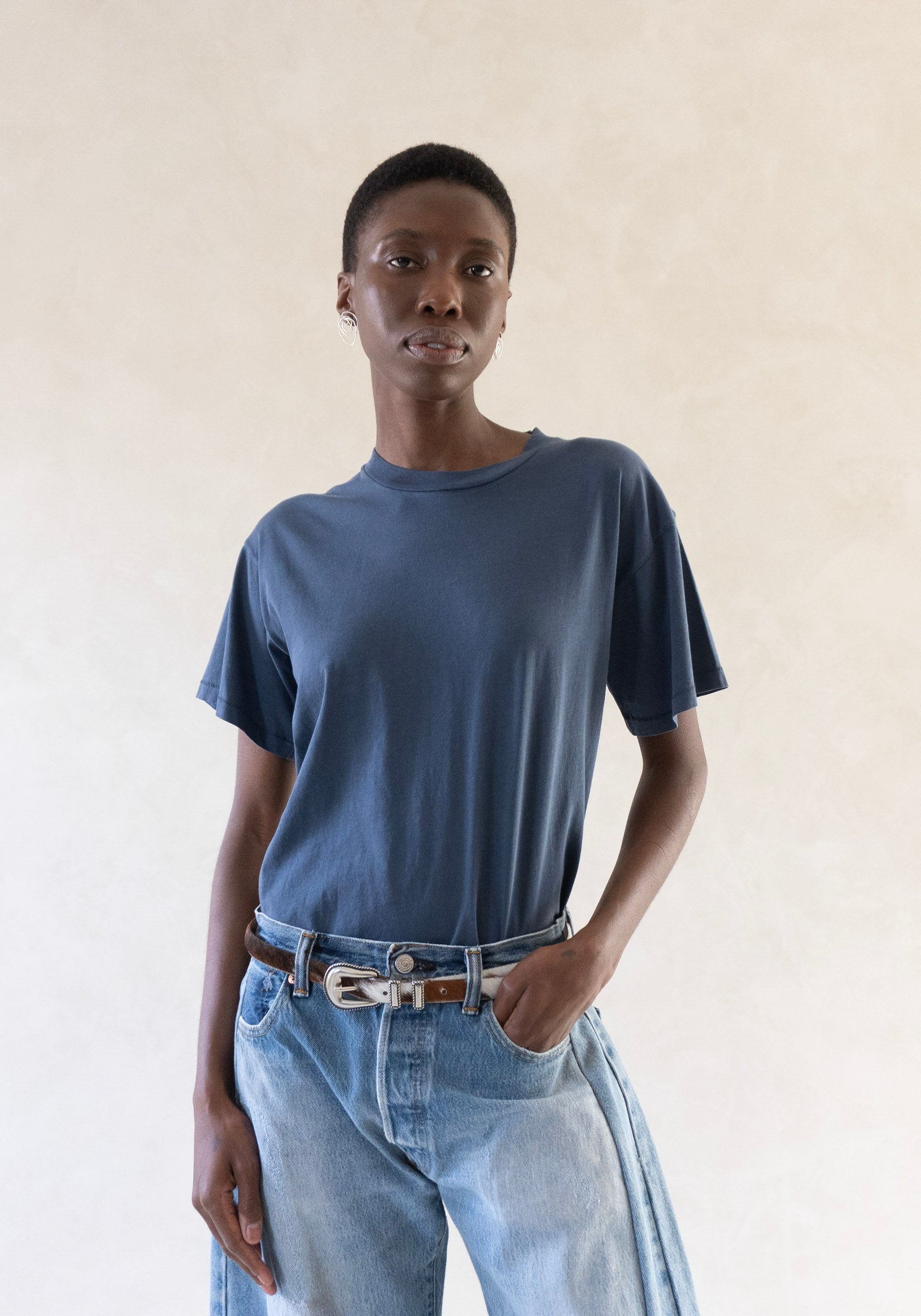 6397 Boy T in Faded Navy