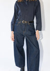 Cropped Roomy Jeans in Rinsed Raw