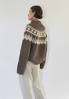 6397 Sedona Hand Knit Sweater in Mink Fairisle