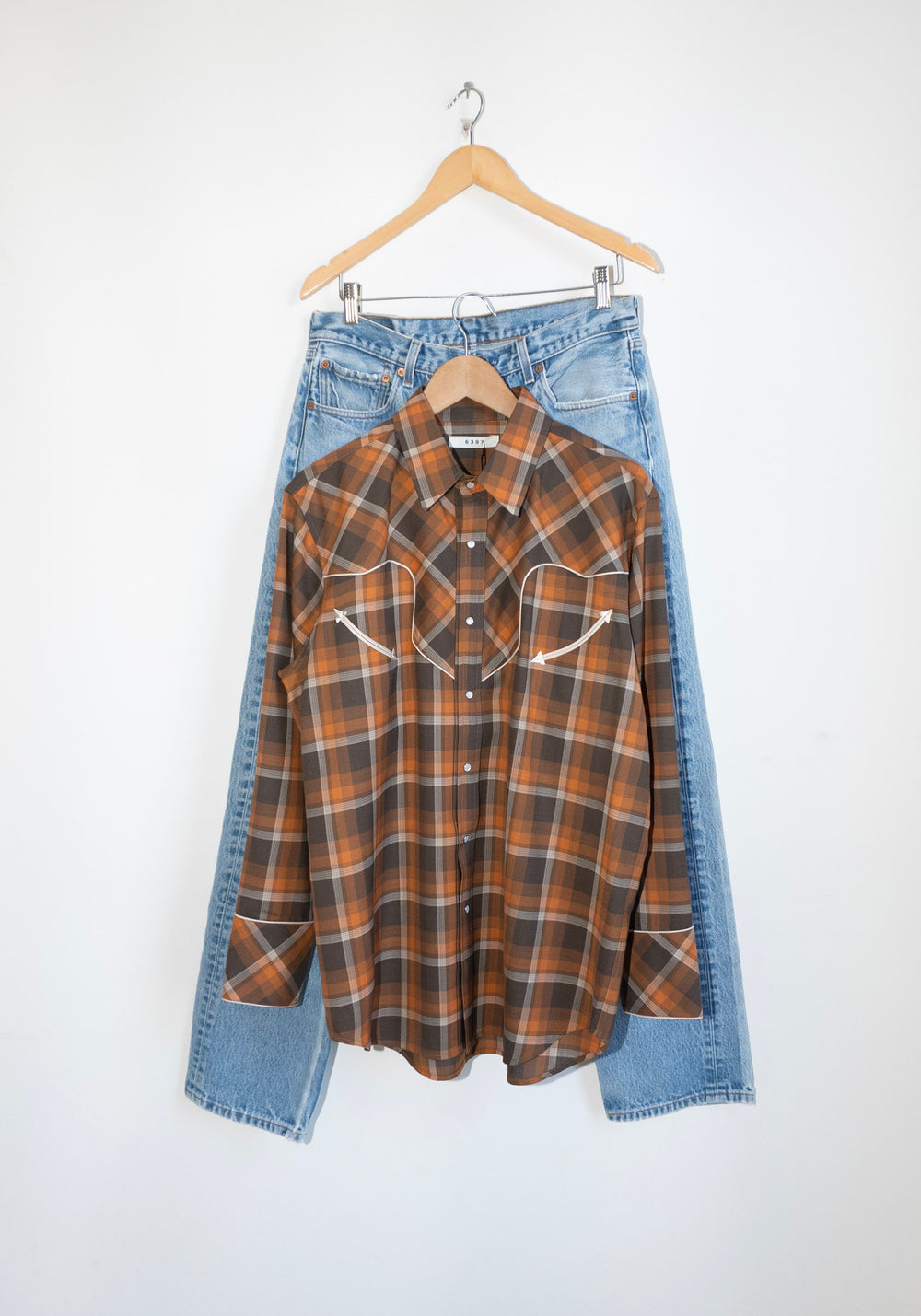 6397 Western Shirt in Red Rock