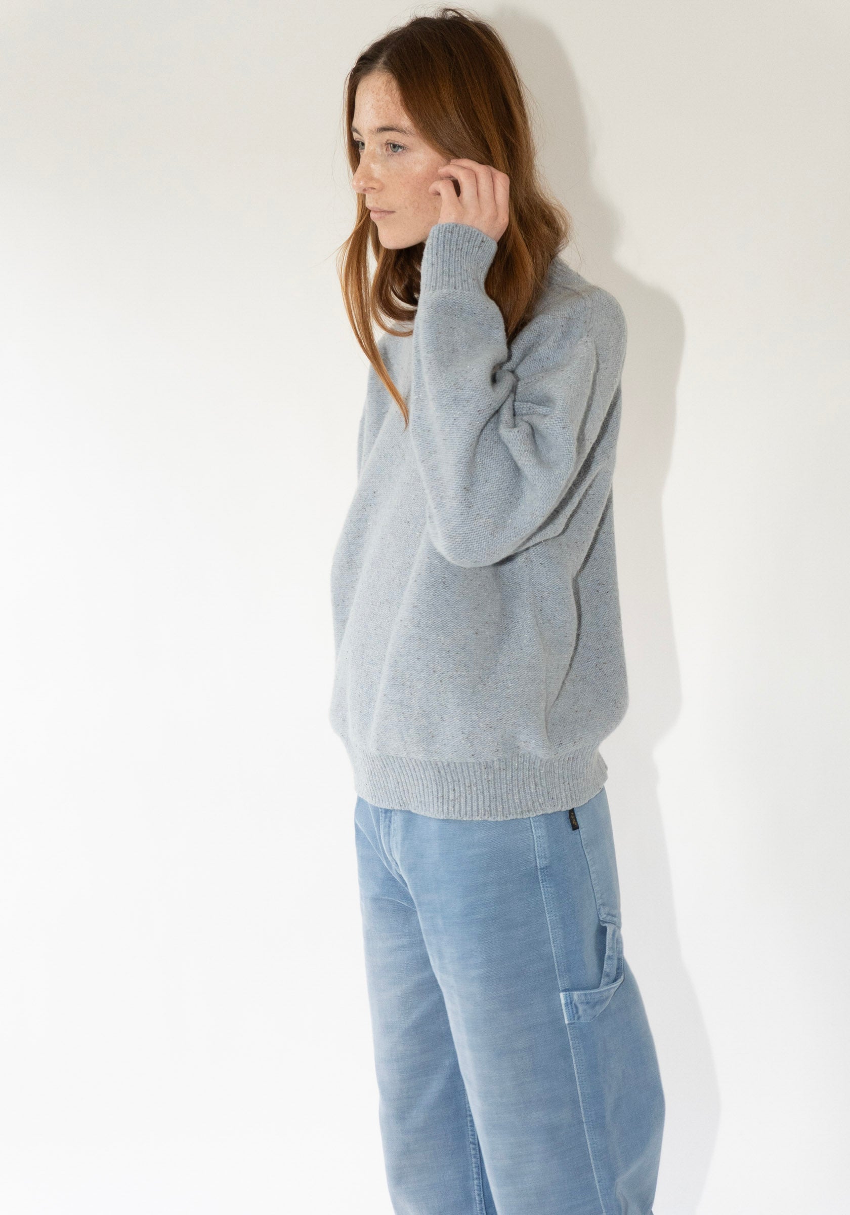 Baserange Mea Sweater in Ocean