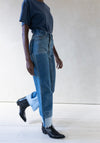 Vintage Reworked Culotte Jean in Indigo