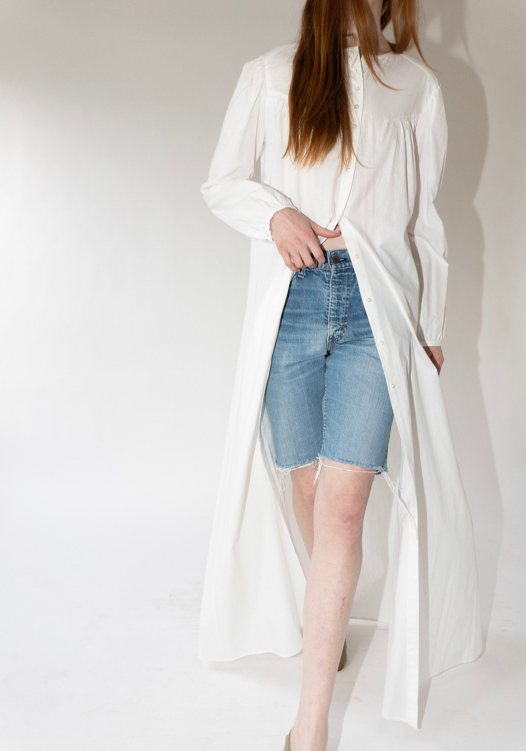 House Dress in Natural White