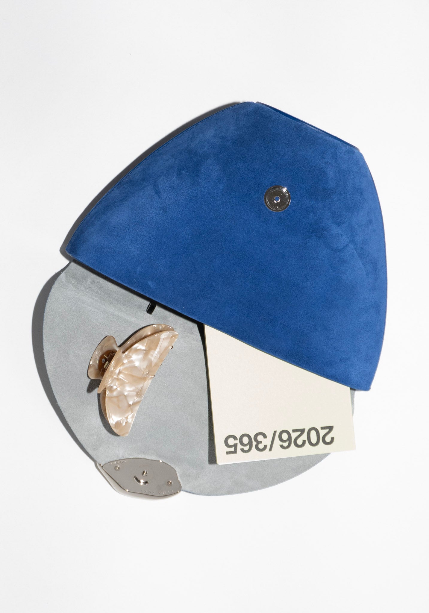 The Orb Bag in Ultramarine Suede