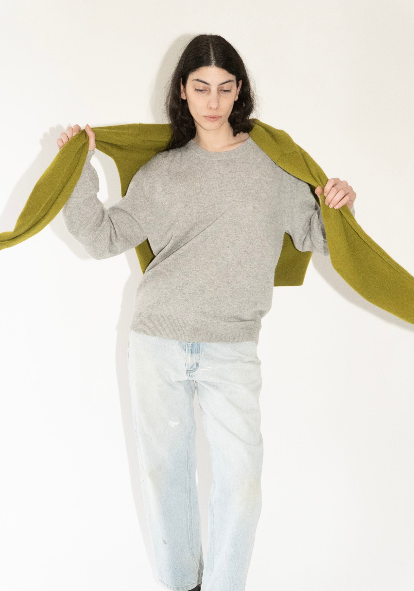 Extreme Cashmere Bis Sweater in Grey