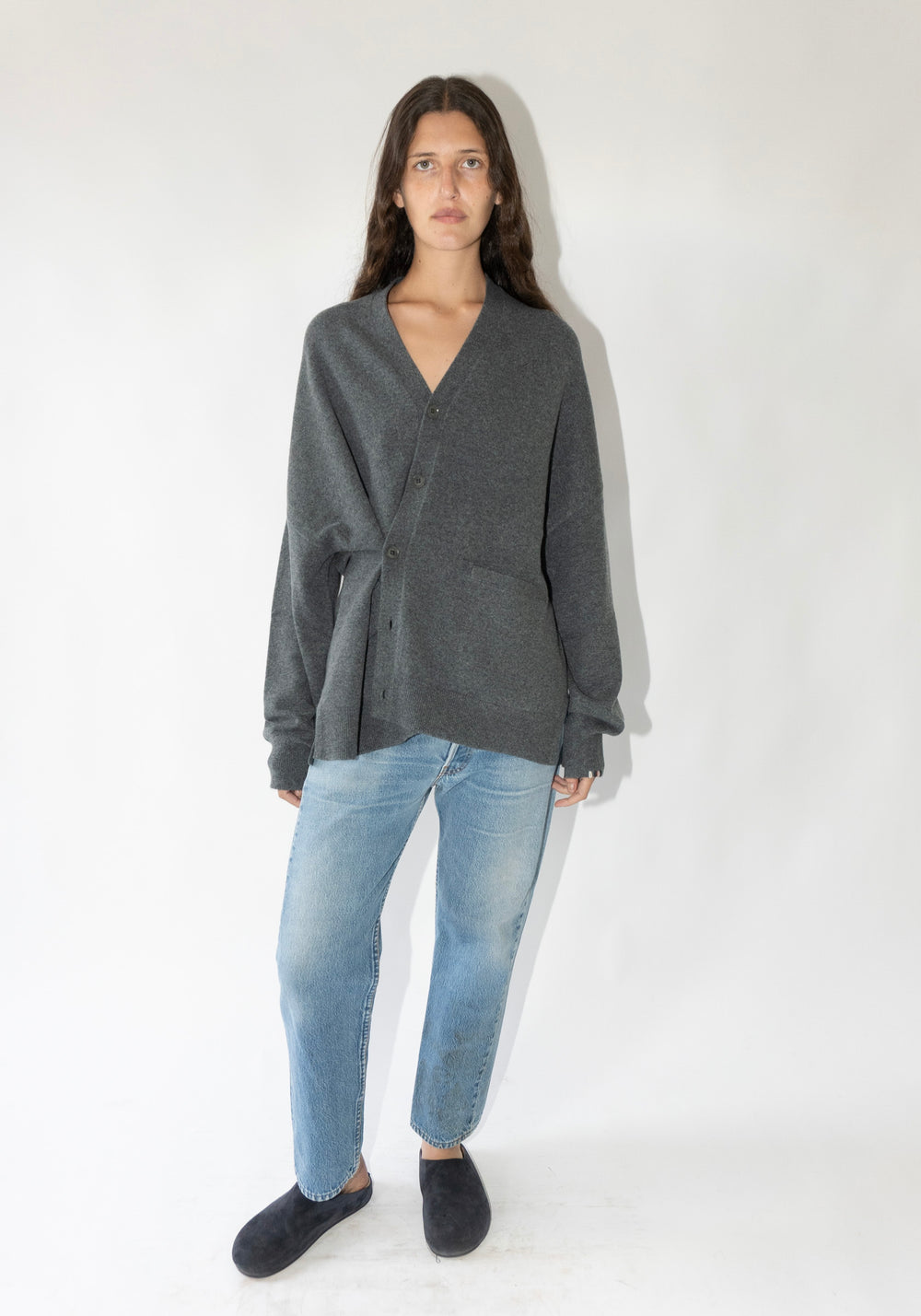 Cashmere Tokio Cardigan in Felt