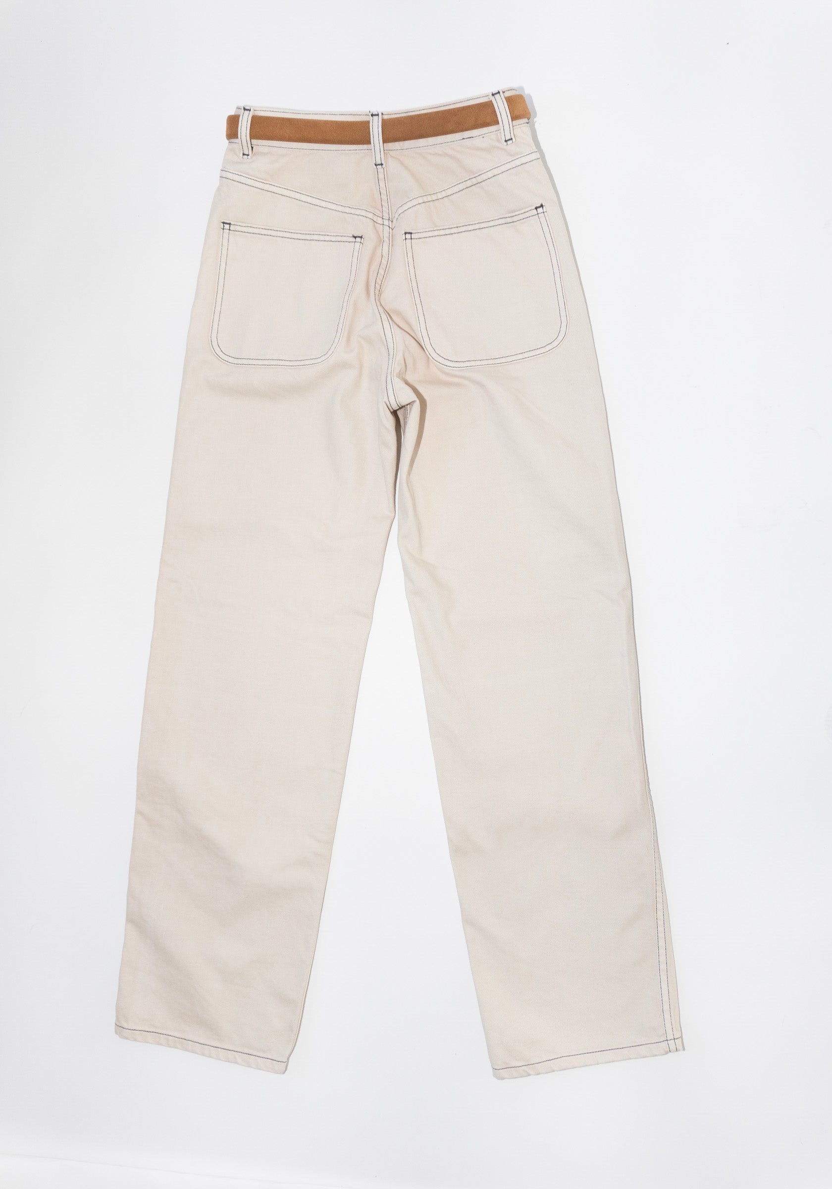 Jesse Kamm 225 Jean in Natural with Contrasting Stitch – VESTIGE