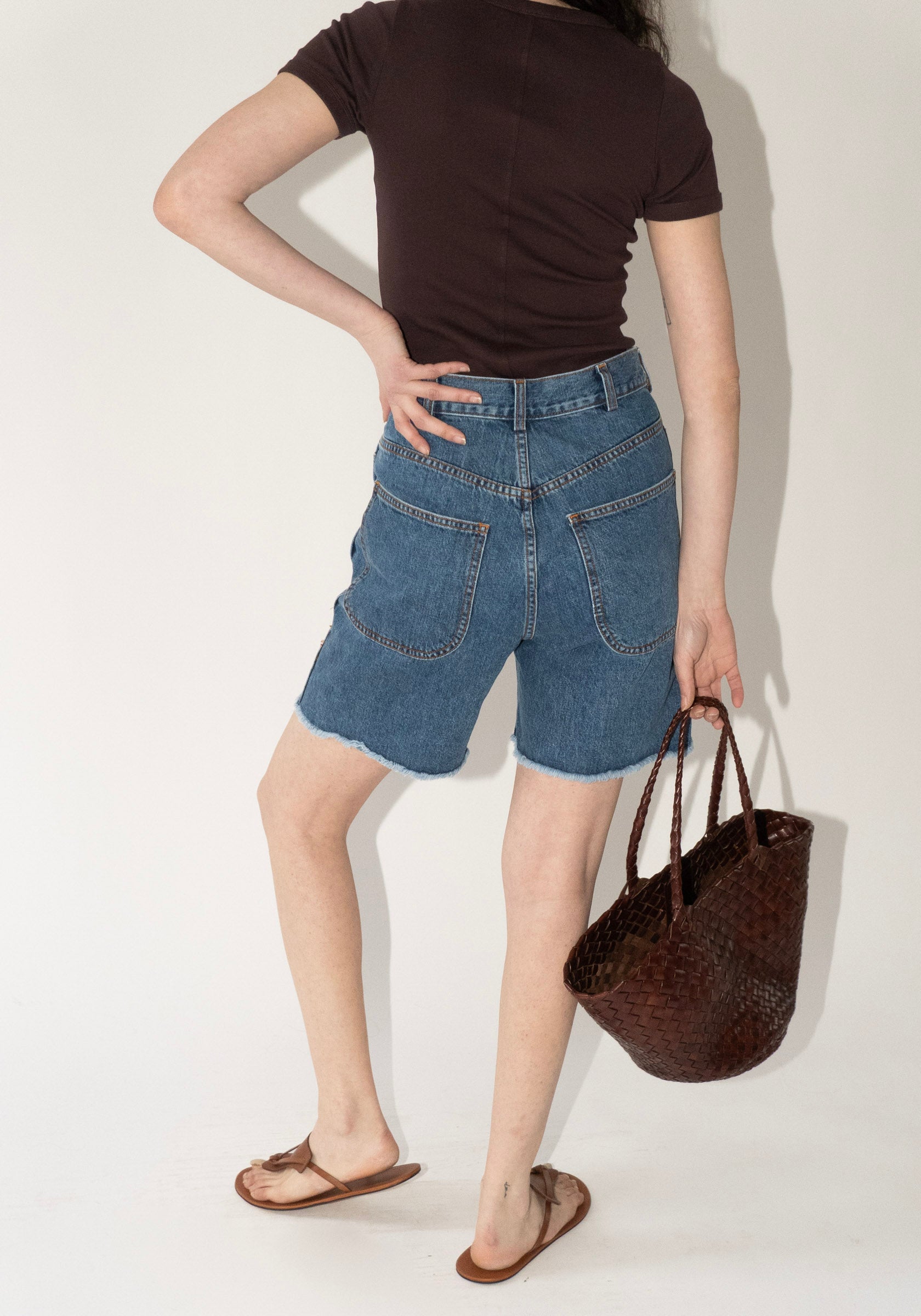 Jesse Kamm Lake Denim Shorts Cowboy Blue