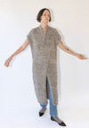 Lauren Manoogian Handknit Big Cable Dress in Marl
