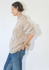 Lauren Manoogian Handknit Cable Rollneck Sweater in Husk