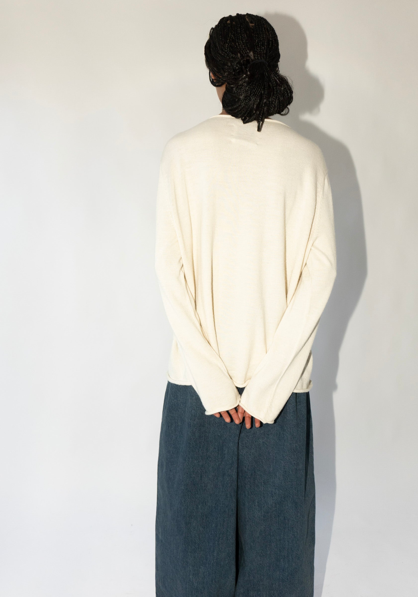 Super Fine Boatneck in Ivory