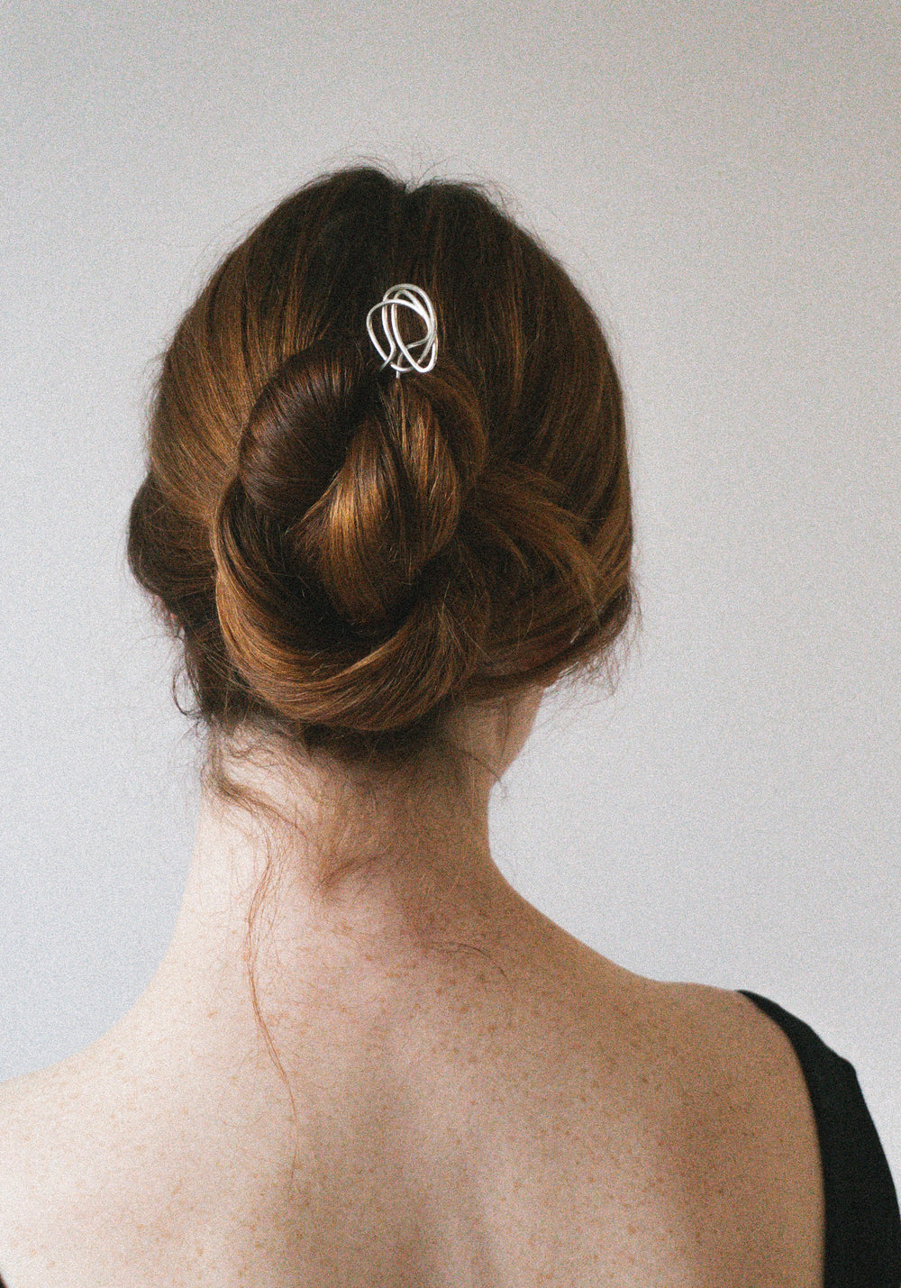 Mary Macgill Line Drawing Hair Pin in Sterling Silver