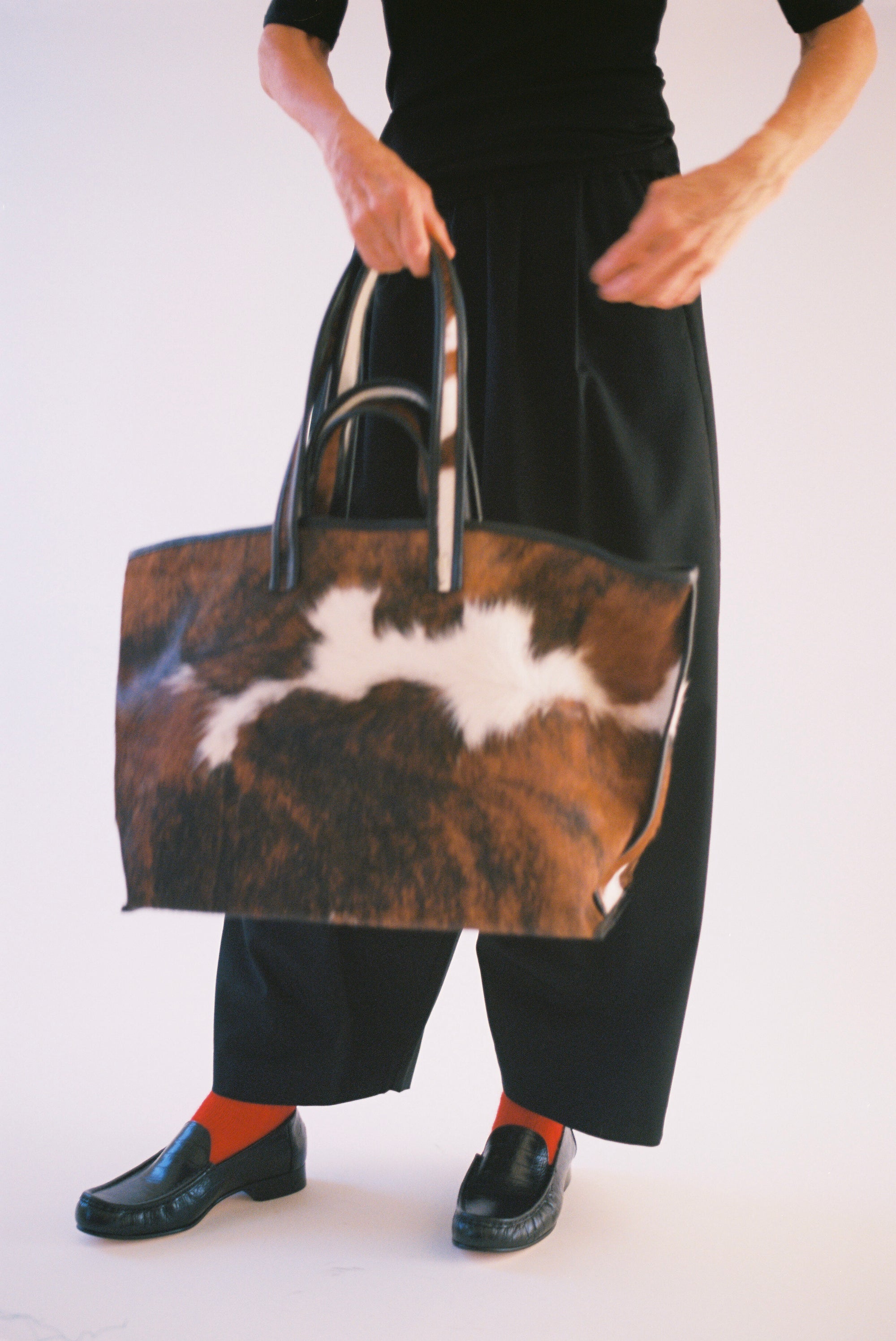 Tote in Cow Print