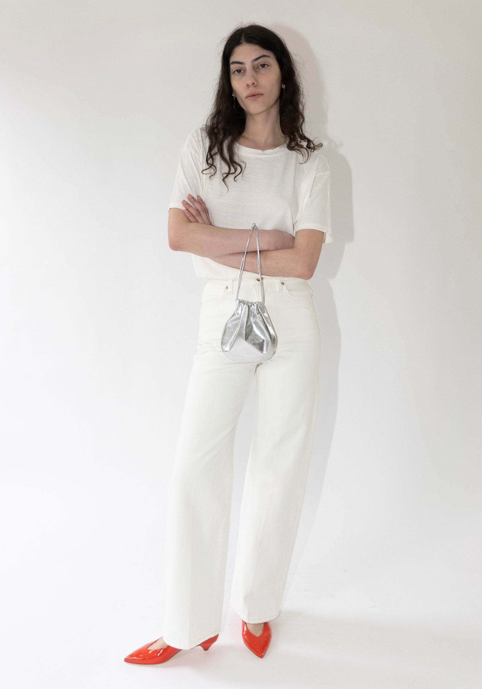 Ruadh Quinn Selvedge Jean in White