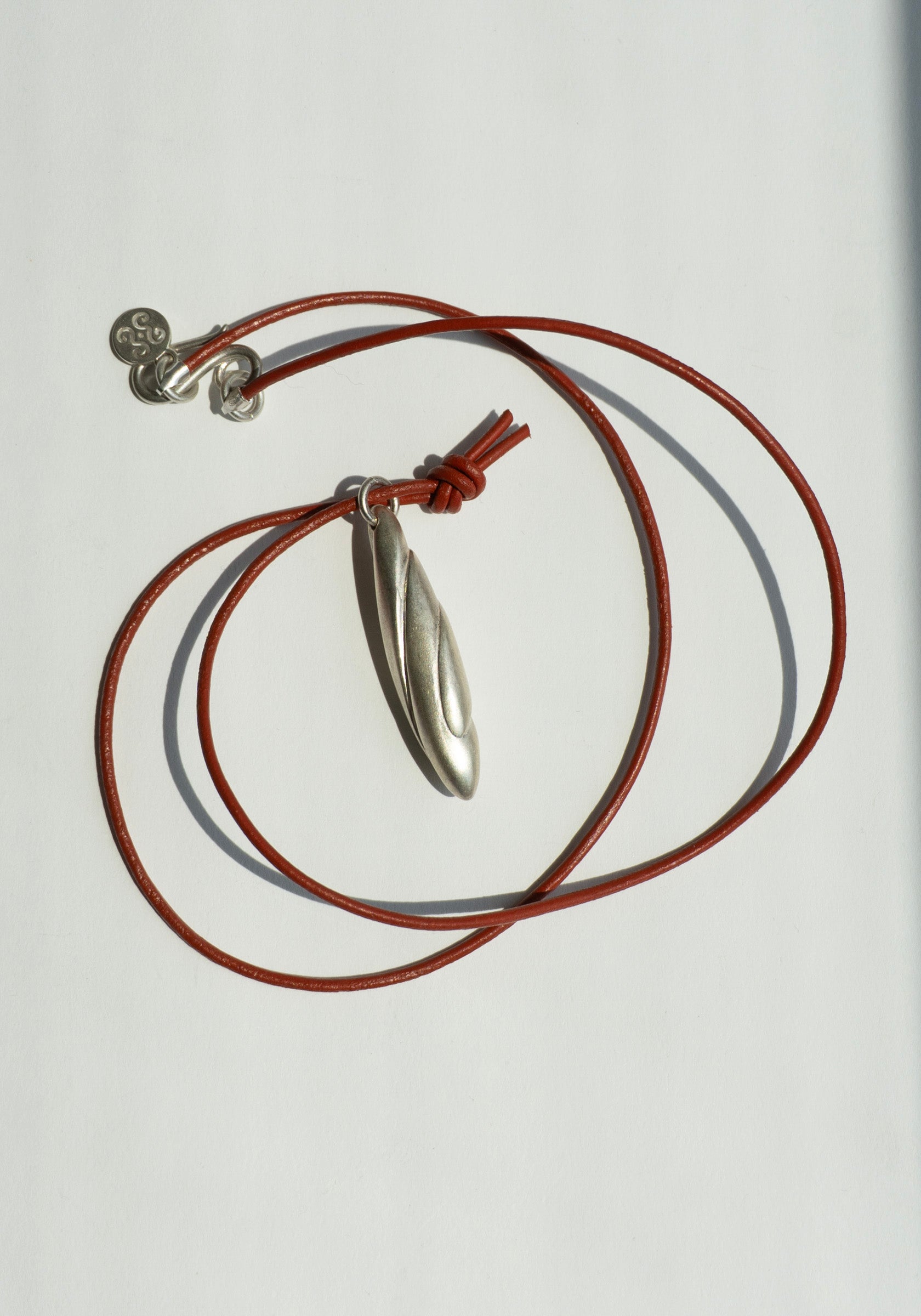 Sapir Bachar Earth Long Scarlet Necklace in Silver