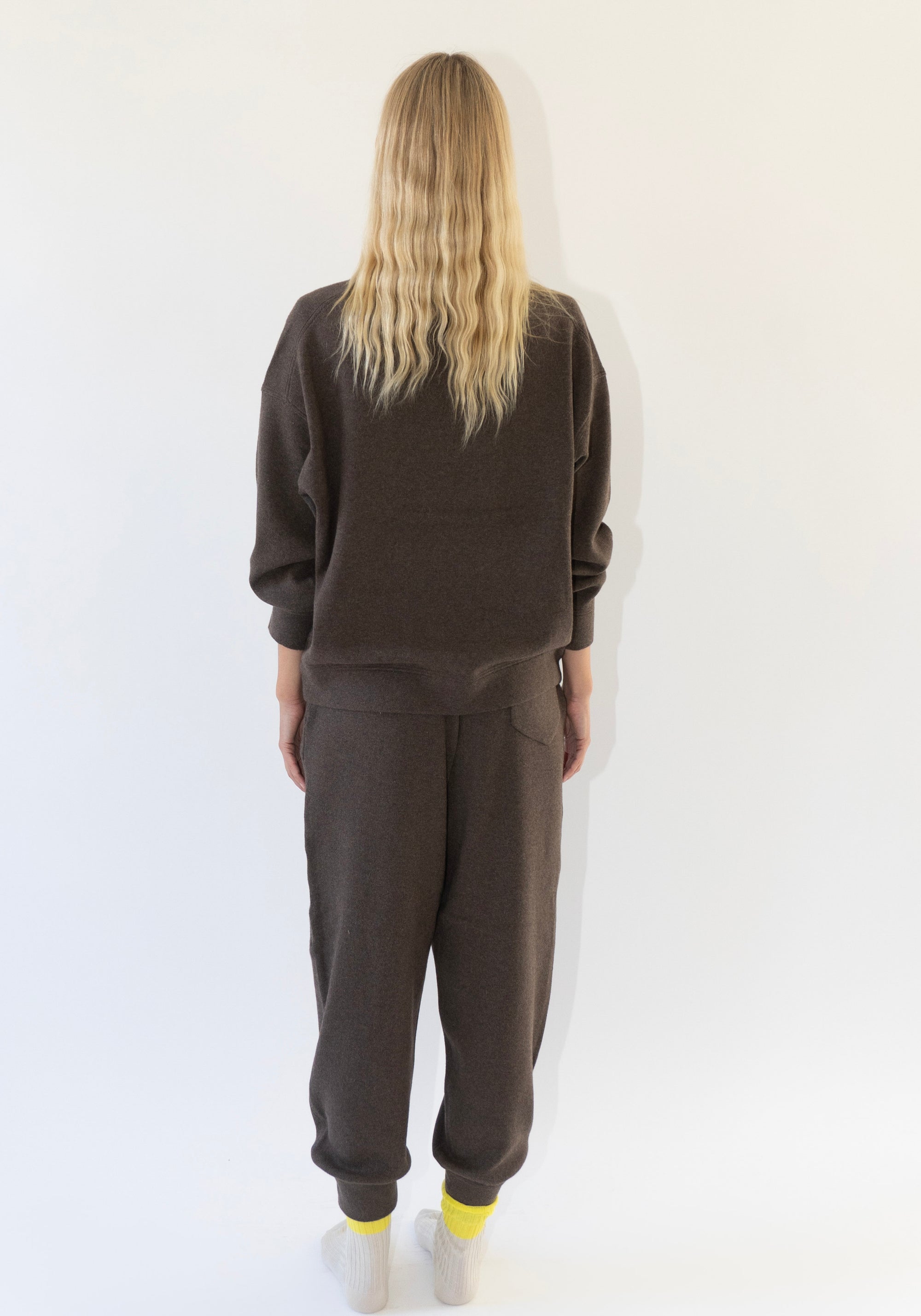 Knit Sweatshirt in Brownie