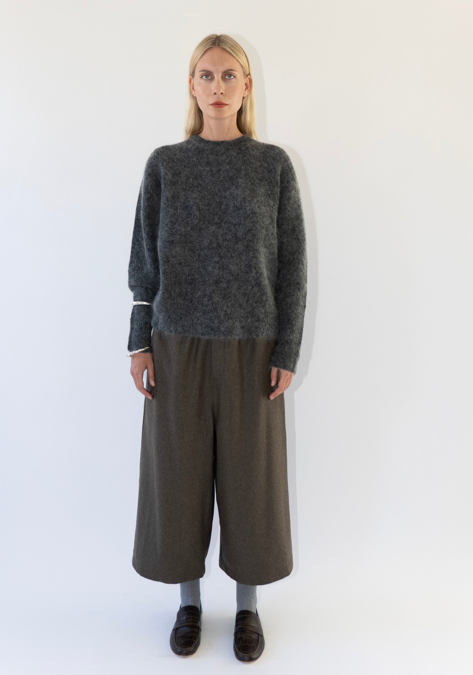 Mohair Pullover in Charcoal