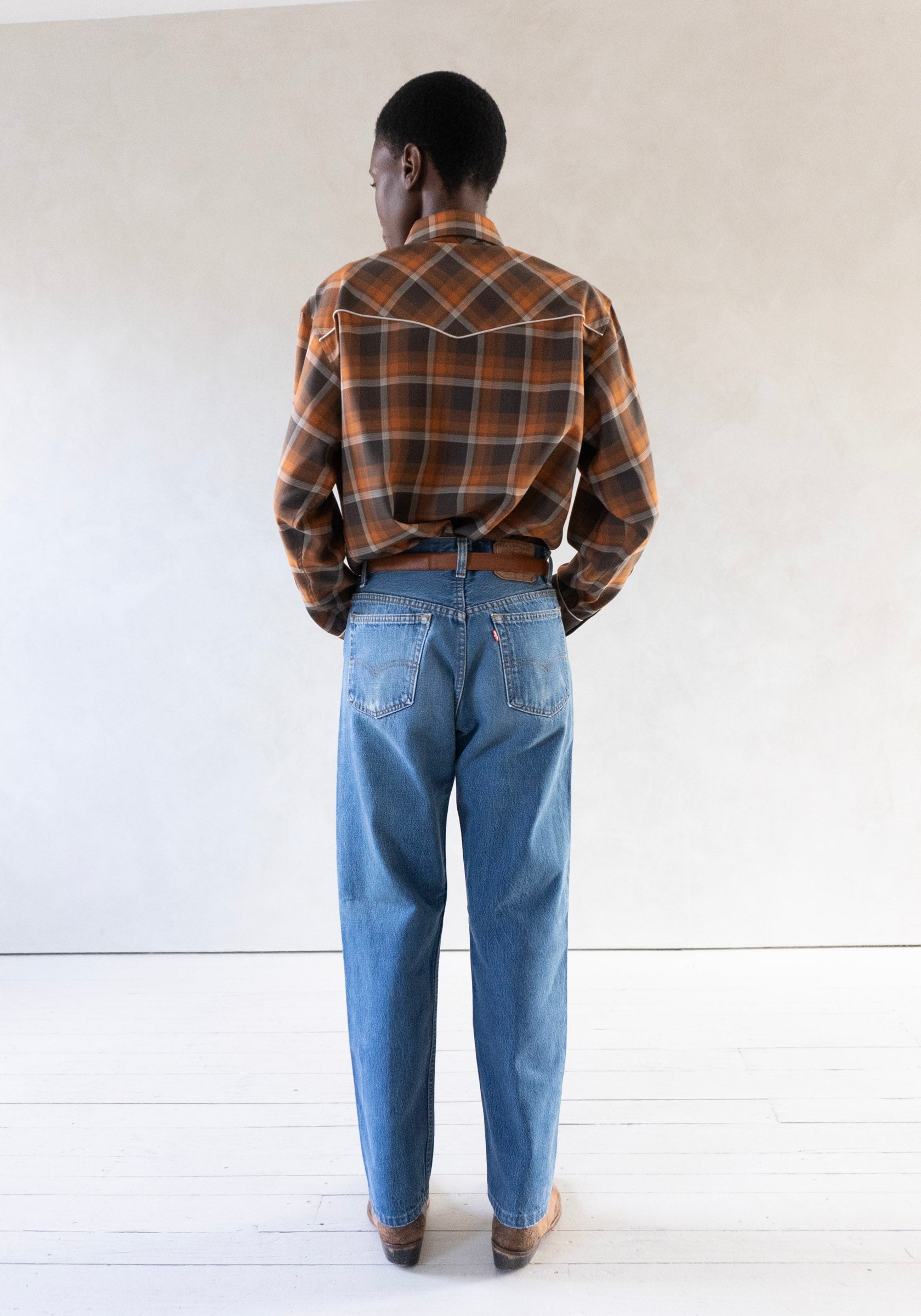 6397 Western Shirt in Red Rock