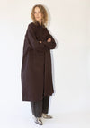 British Dry Oilskin Arlo Mac in Dark Mulberry