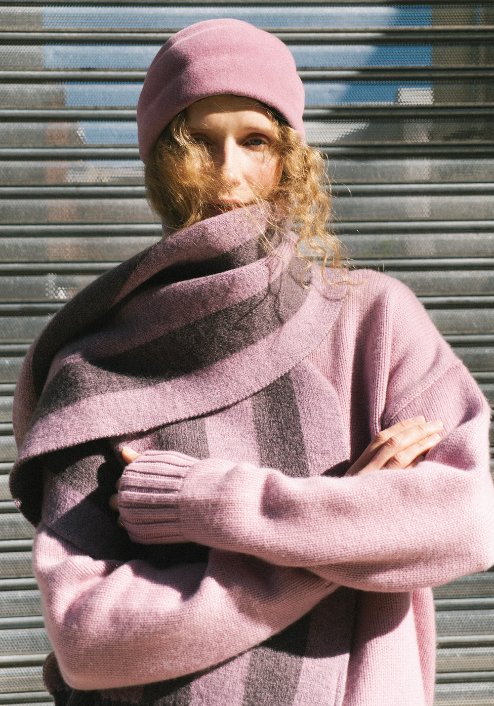 Brookes Boswell x Cawley Felted Beret Rose