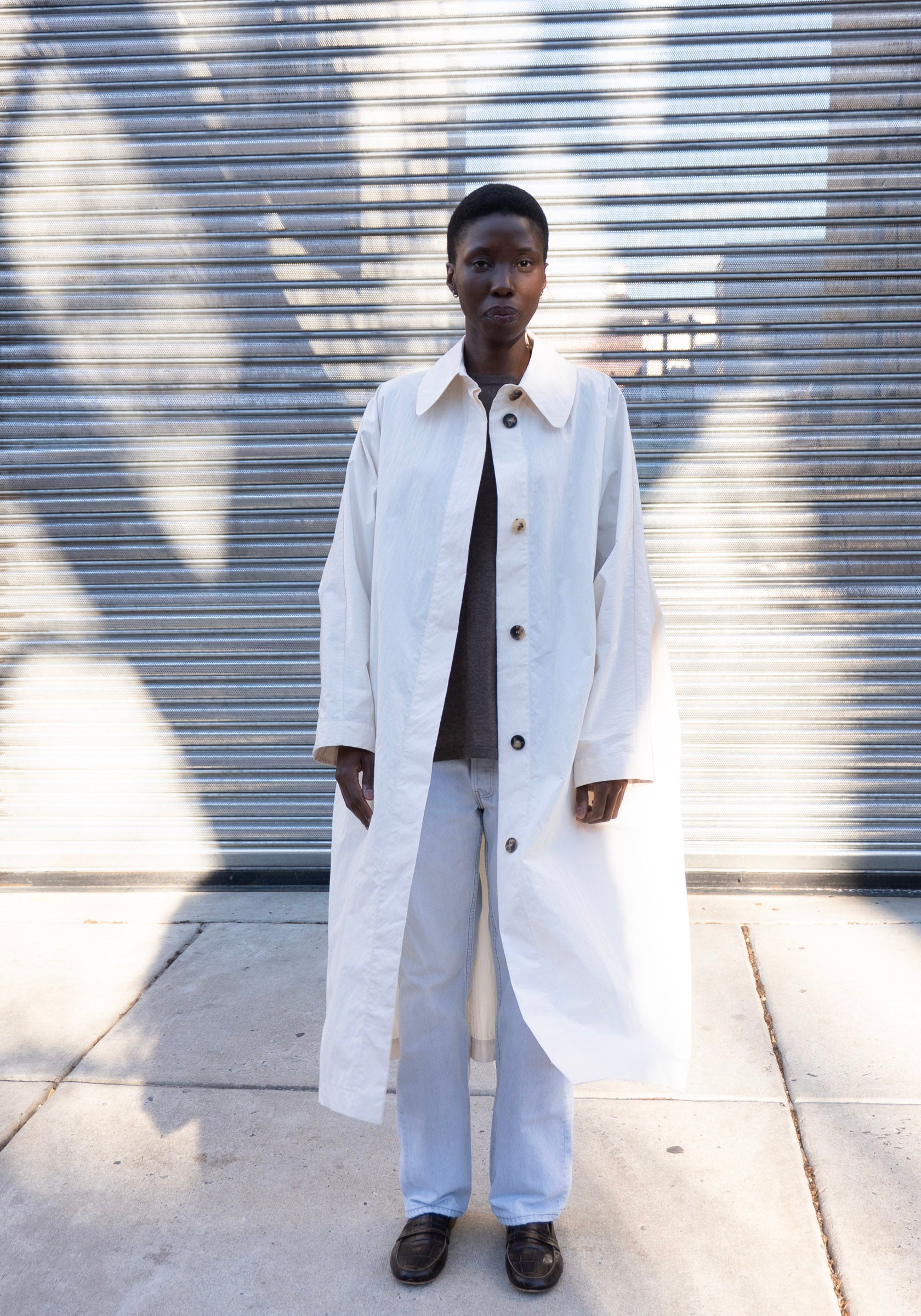 Batwing Trench in Cream