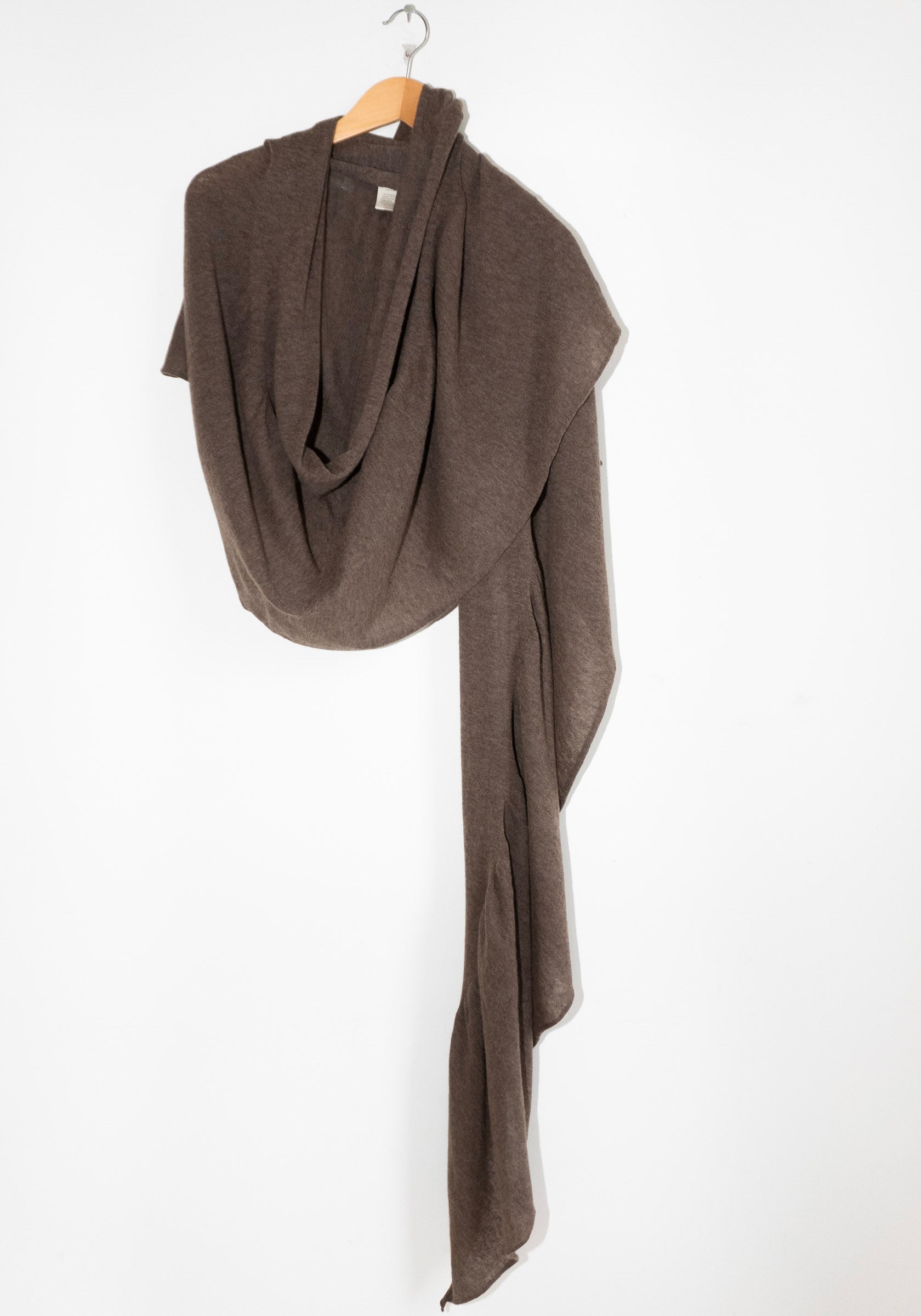 Cordera Merino Wool Shawl in Deep Taupe