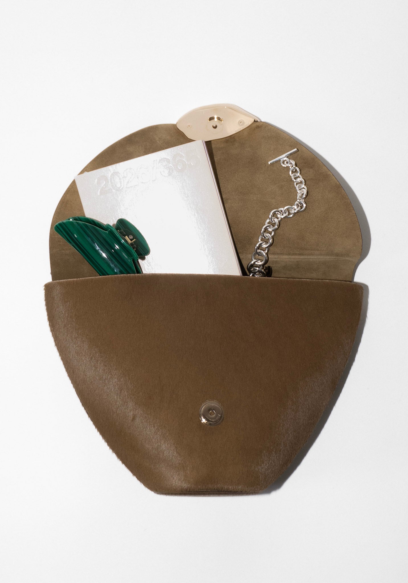 The Orb Bag in Dark Olive