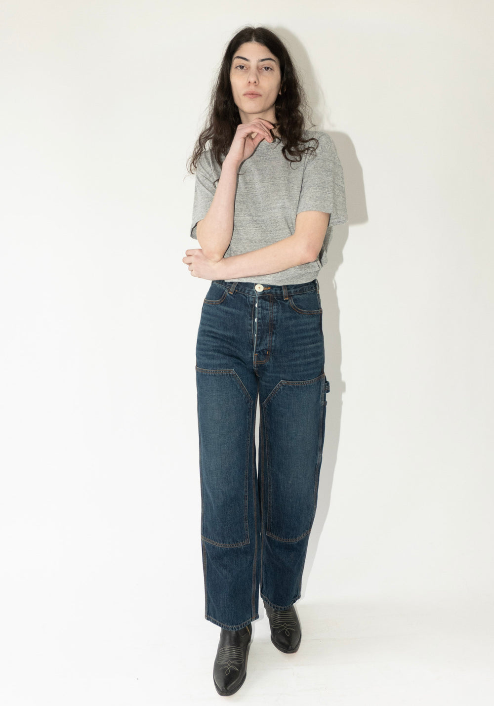 Jesse Kamm Patchwork Handy Pants in Medium Roast