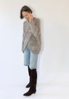 Lauren Manoogian Handknit Big Cable Pullover in Marl