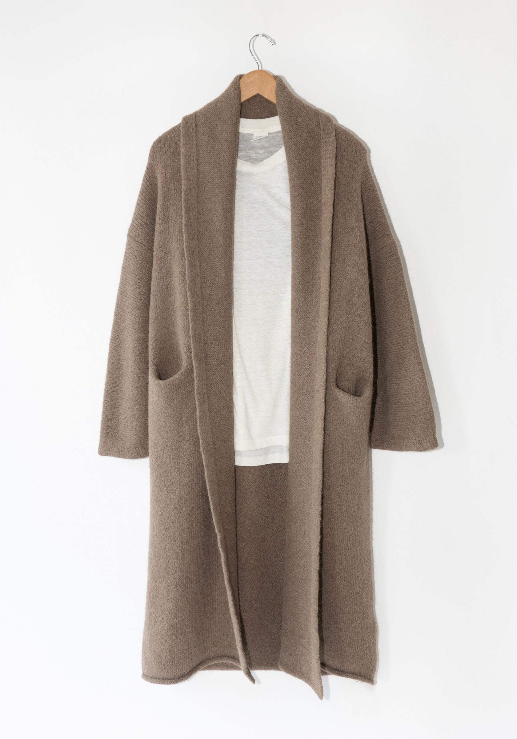 Lauren Manoogian Long Shaw Cardigan in Tobacco