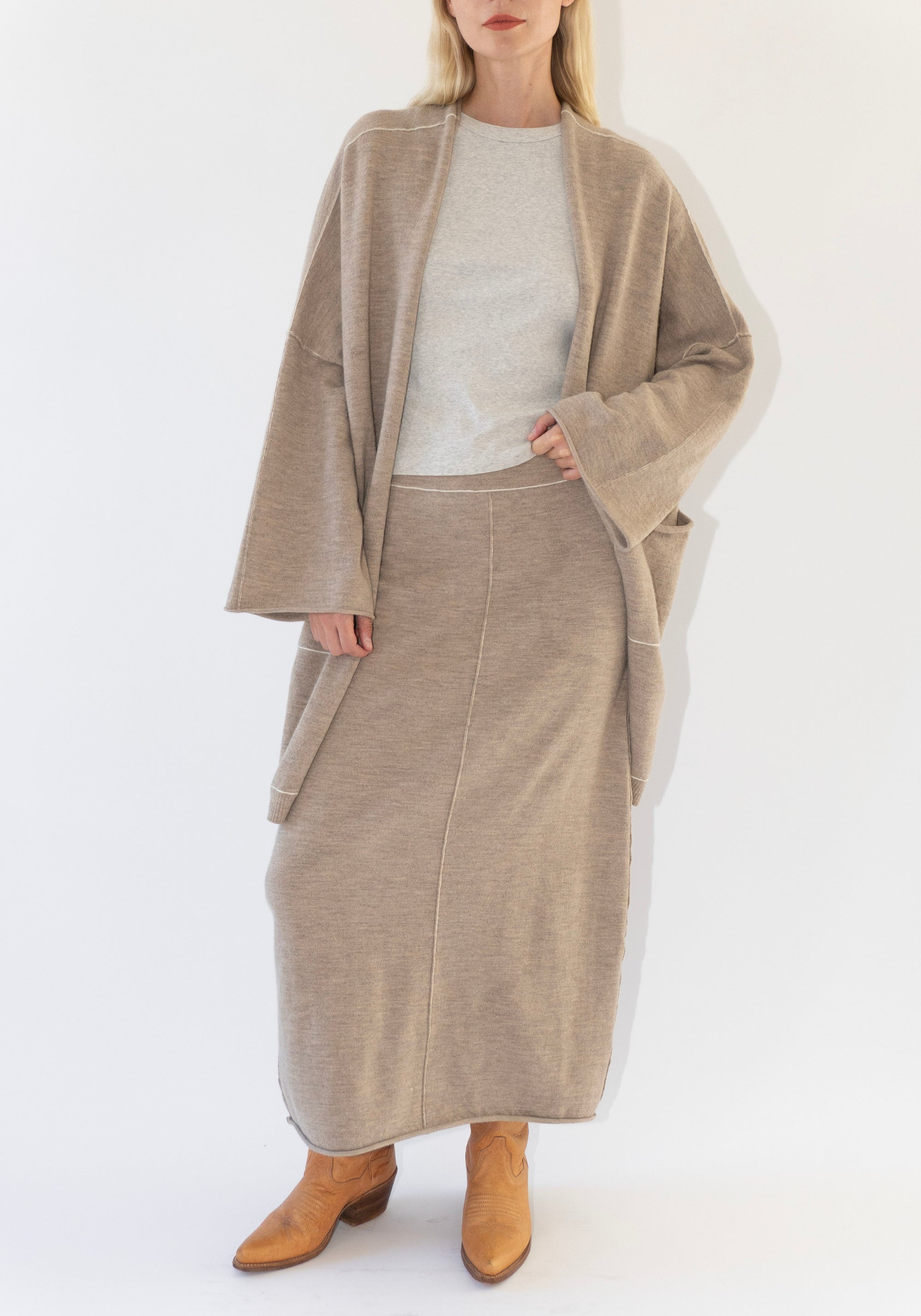 Lauren Manoogian Stitch Skirt in Oak