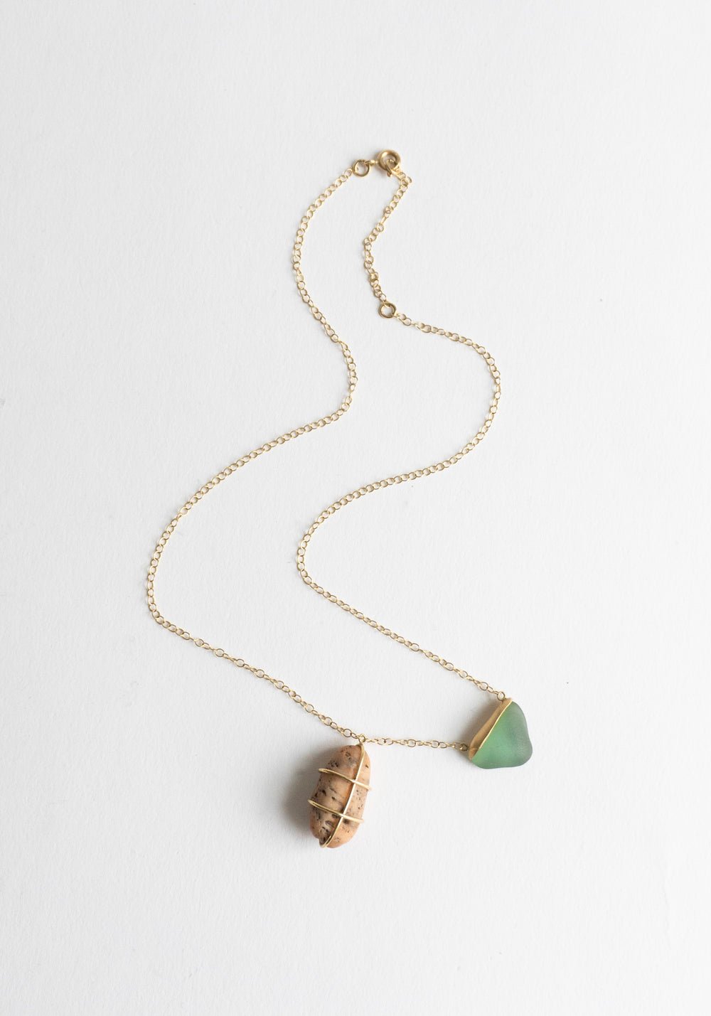 "2 Elements" Stone Necklace