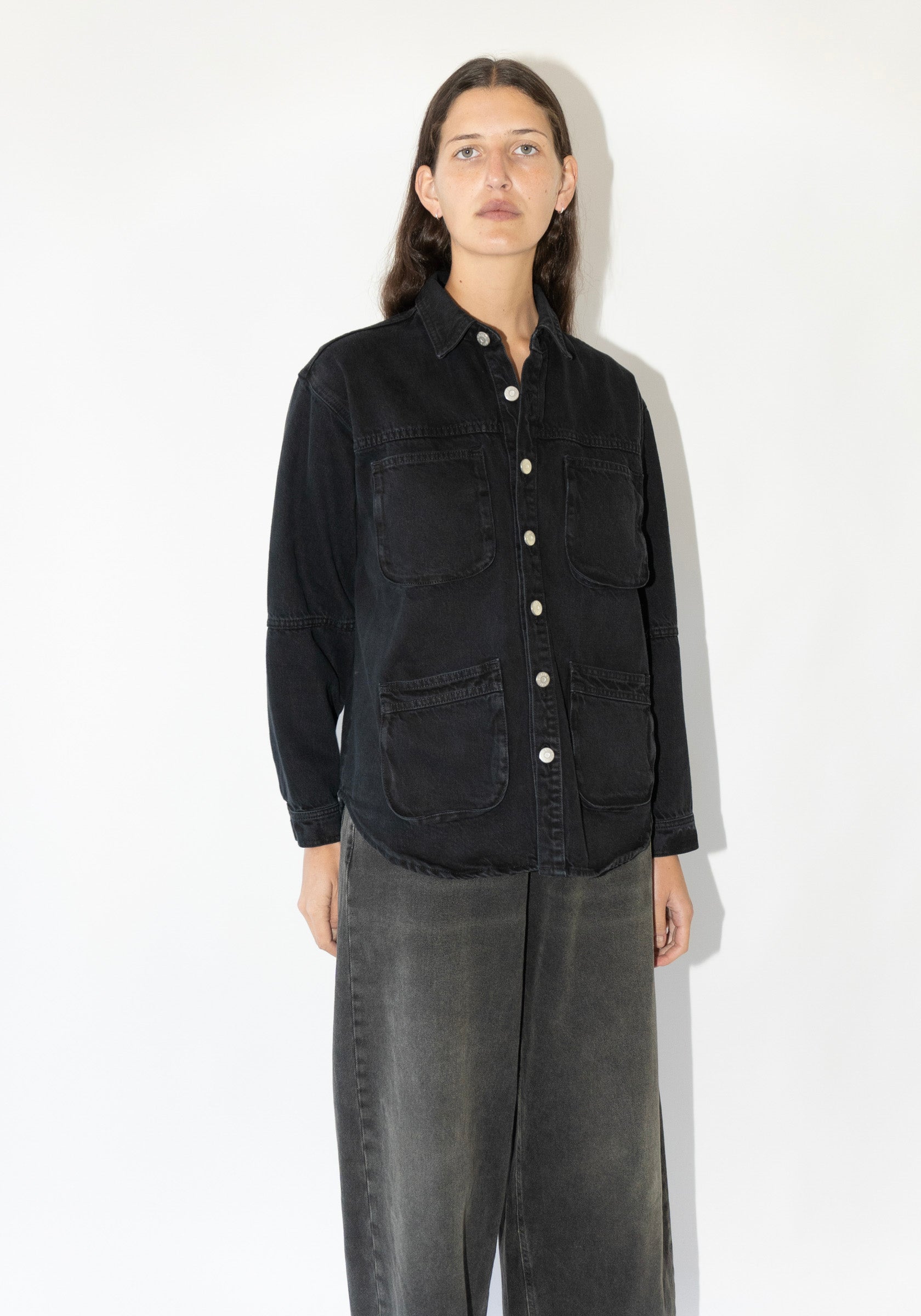 Denim Workshirt in Onyx Rinse