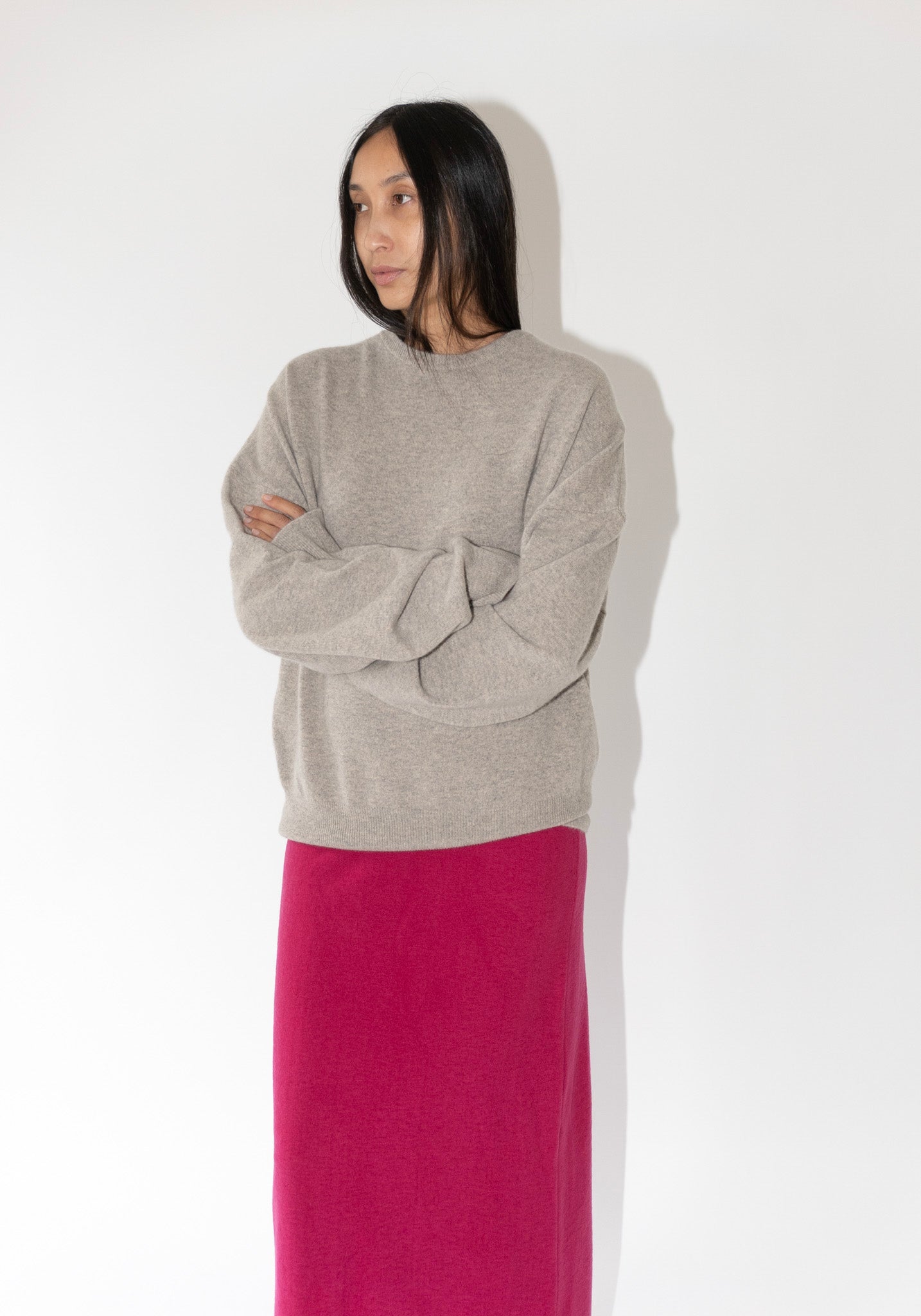 Extreme Cashmere Tes Sweater in Moss