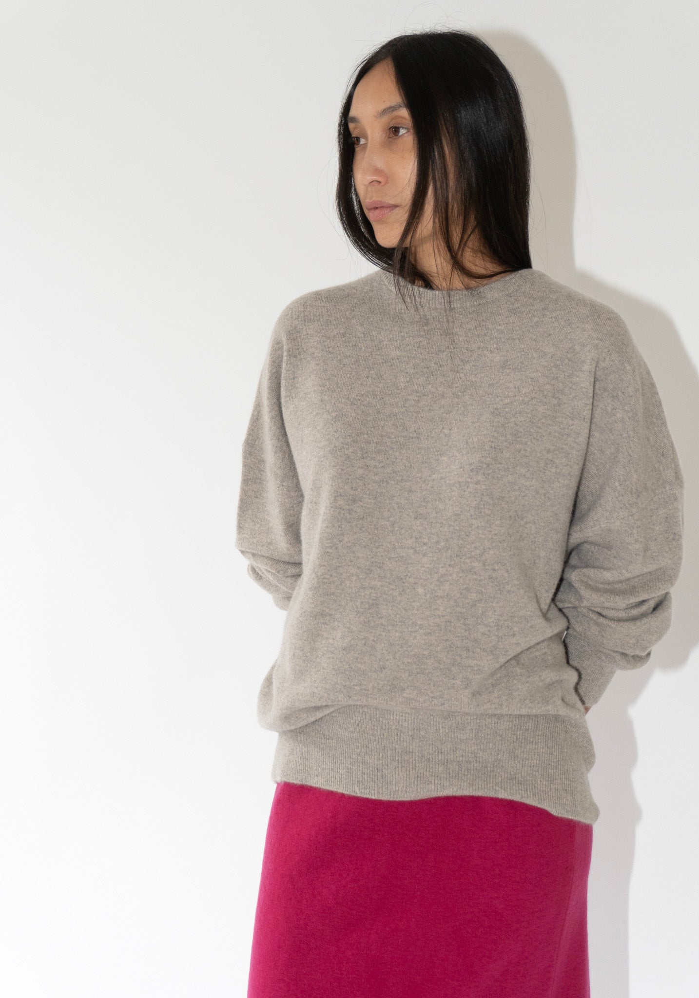 Extreme Cashmere Tes Sweater in Moss