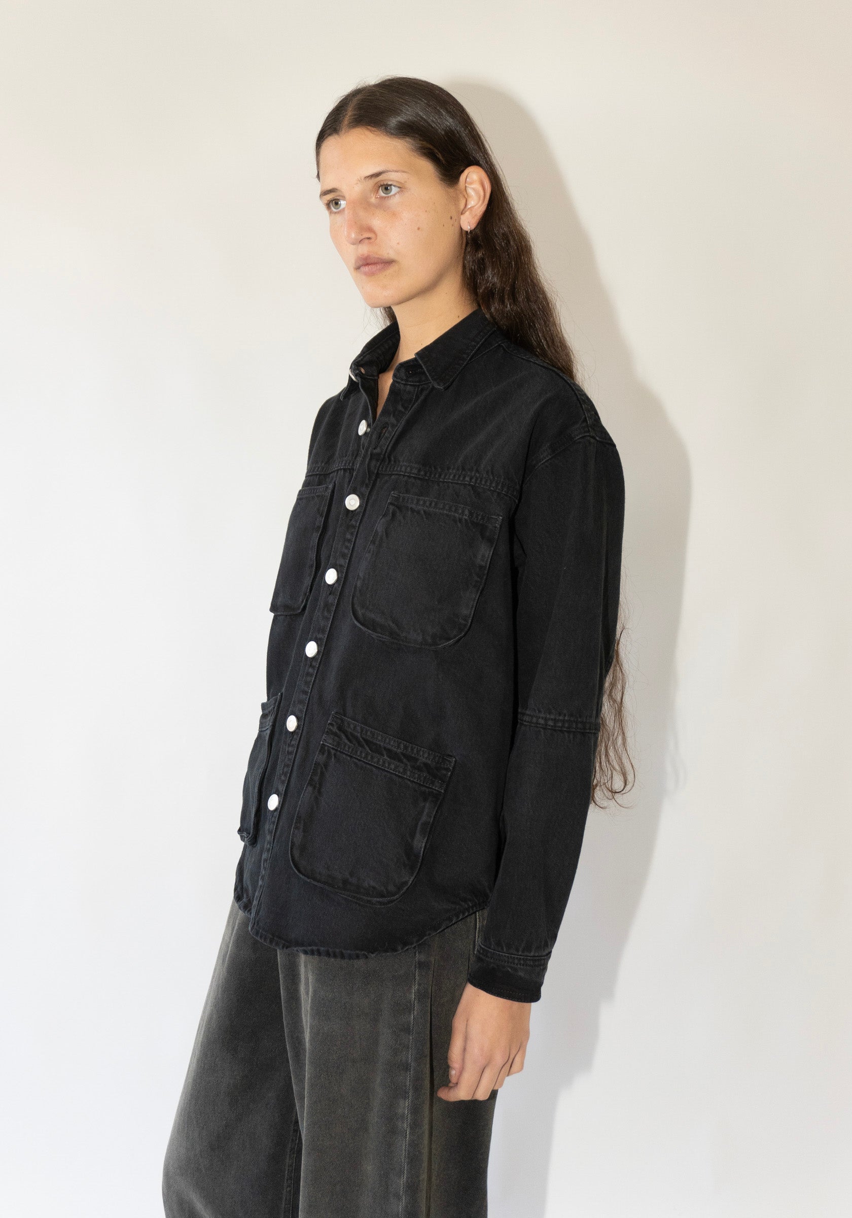 Denim Workshirt in Onyx Rinse