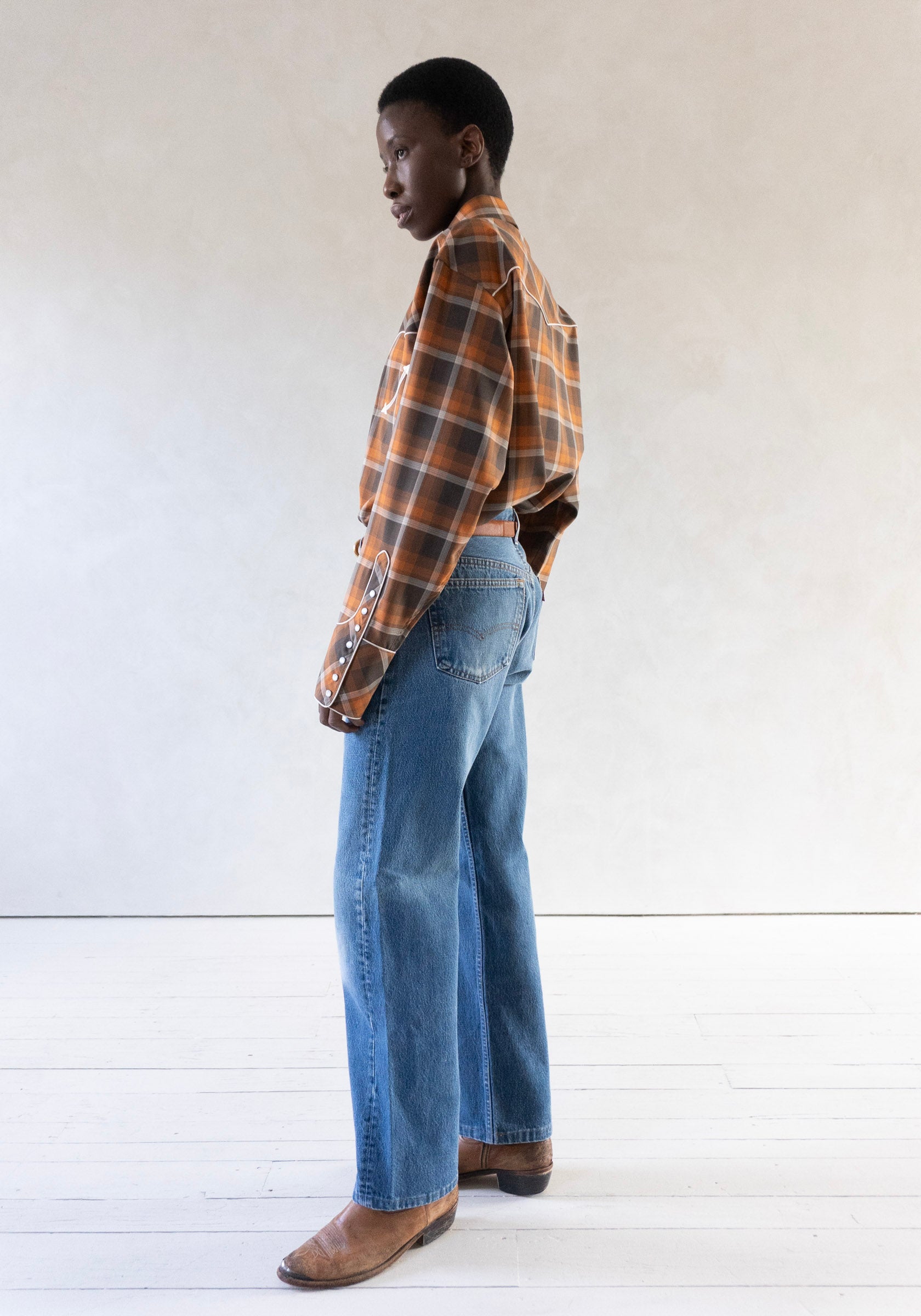 6397 Western Shirt in Red Rock