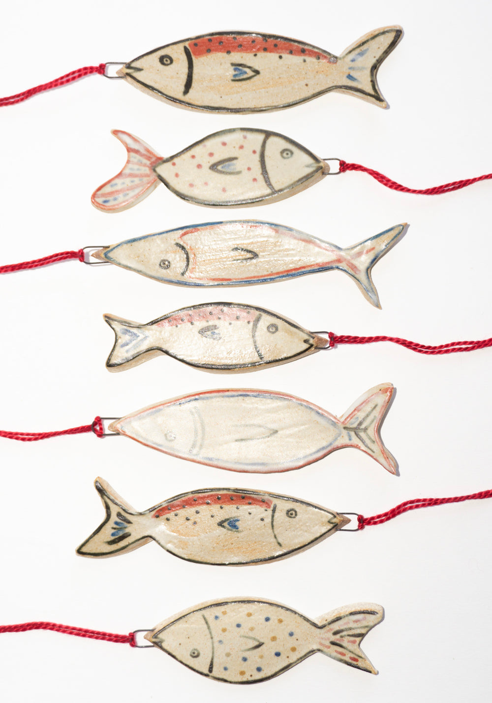 Hand-painted Ceramic Fish Ornament