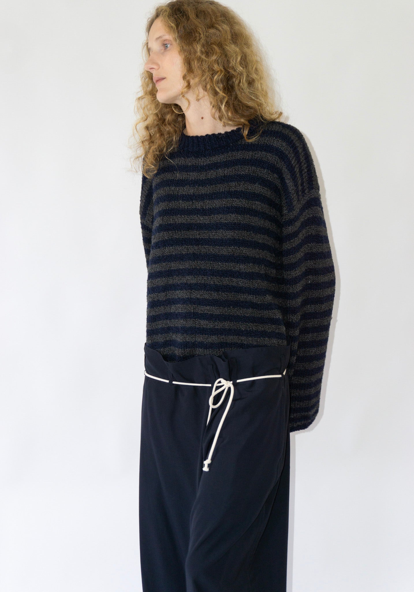 Sono Jako Sweater in Navy Stripe